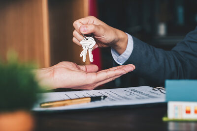 Accepting keys after sale